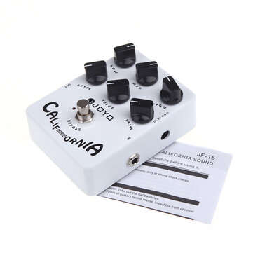 JOYO JF-15 California Sound Electric Guitar Effect Pedal True Bypass with gold Guitar Pedal Connecto