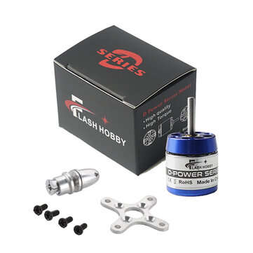 Flash Hobby D Series D2225 2000KV/1600KV/1350KV Outrunner Brushless Motor for RC Air... (KV: 1350KV)