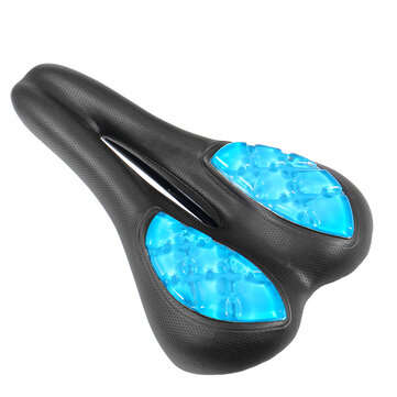 BIKIGHT Silicone Waterproof Breathable Double Spring Shock absorption Bike Saddles Universal Bicycle