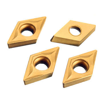 Drillpro 10pcs DCMT070204 Carbide Insert DCMT 0702 Cutter For for SDNCN Turning Tool Holder