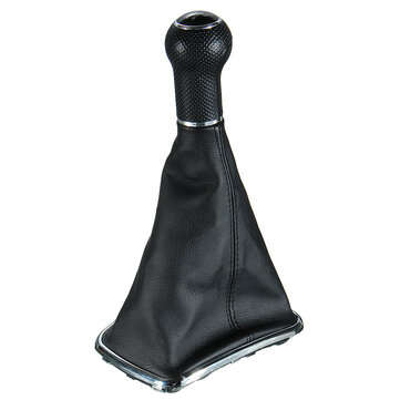 5 Speed Gear Shift Knob Shifter Manual Car Lever with PU Leather Gaitor Boot For VW Mk4 Golf GTI R32