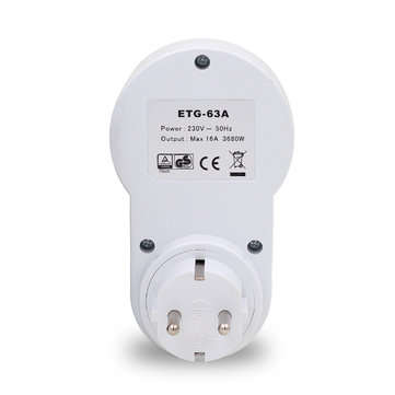 ETG-63A 220V-230V Digital Timer Converter Energy-saving Programmable Timer EU Plug
