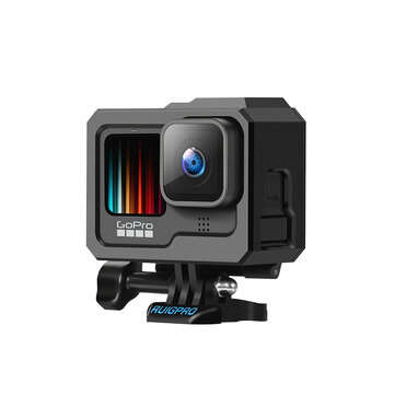 Plastic Hot Shoe Base Protective Cage Frame Shell for Gopro9 Camera (MODE: WITHLOGO)