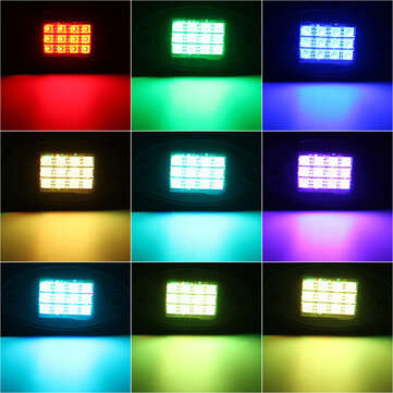 8pcs RGB LED ROCK Light Under Glow Voice Controller Muti-Channel Off-road Car