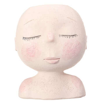 Nordic Doll Shaped Flower Pot Sculpture Flower Pot Art Vase Home Decor Succulents Head Shaped Vase O