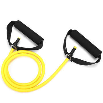 1Pc 10/15/20/25/30/35/40lbs Resistance Bands Fitness Muscle Training Exercise Bands (COLOR: YELLOW)