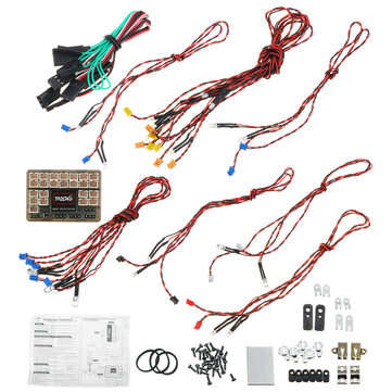 HG P417 1/10 RC Car Pickup Truck Spare Controllable IC Mainboard LED Lights RX1018 Vehicles Model Pa