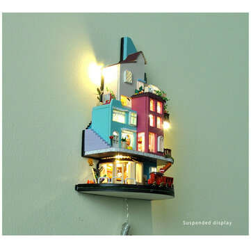 TIANYU TC2 Cloud Town DIY House Cloud House Candy Color Town Art House Creative Gift With Dust Cover