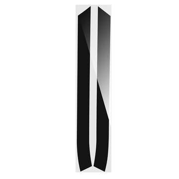 120X11 CM ENGINE BONNET HOOD STRIPE STICKER DECALS FOR MINI COOPER S MINI ONE (COLOR: GLOSSBLACK)