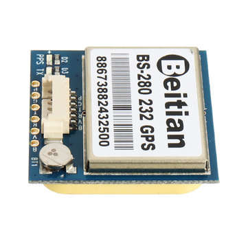 5PCS Beitian BS-280 232 GPS Receiver Module 1PPS Timing With Flash + GPS Antenna
