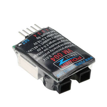 Power Genius PG VM004 Battery Voltage Tester Low Voltage Buzzer Alarm for 1-4S Lipo Battery