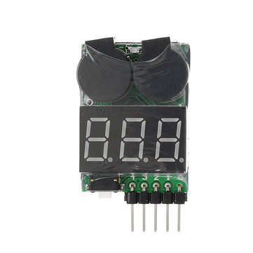 Power Genius PG VM004 Battery Voltage Tester Low Voltage Buzzer Alarm for 1-4S Lipo Battery