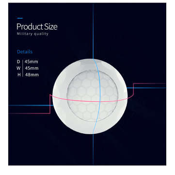 NEO COOLCAM NAS-PD02Z New Z-wave PIR Motion Sensor Detector Home Automation Alarm System Motion Alar