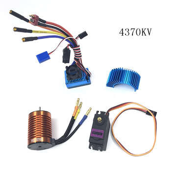 HSP Off-Road Vehicle Brushless 3300/3930/4370KV RC Car Motor 120A ESC Servo For 1/8 1/1... (NO.: 02)