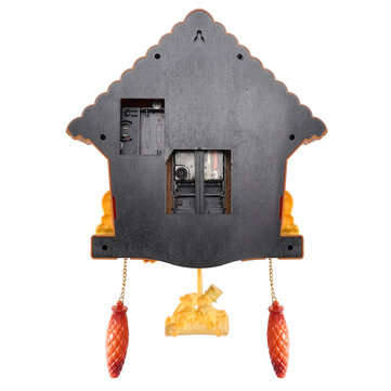 Antique Wooden Cuckoo Wall Clock Bird Time Bell Swing Alarm Watch Wall Home Decor