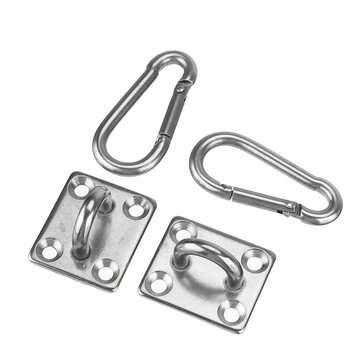 2 Sets Of Suspended Ceiling Wall Mount U-Shaped Hooks Stainless Steel Heavy Duty