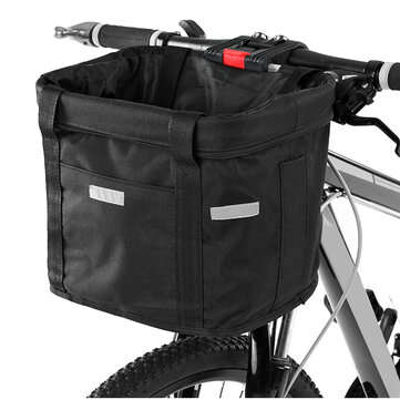Folding Front Basket Waterproof Handlebar Box Pet Carrier Frame Bag For Electirc Scooter Bicycle Bik