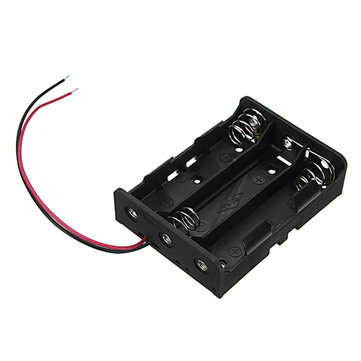 5pcs DC 11.1V 3 Slot 3 Series 18650 Battery Holder High Quality Battery Box Battery Case With 2 Lead