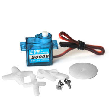 CYS-S0009 9g Tiny Analog Steering Servo for RC Car Buggy Truck Boat Airplane Helicopter