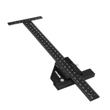 Drillpro Multifunction Inch and MM Woodworking Scriber Gauge Aluminum Steel Measuring Marking Framin