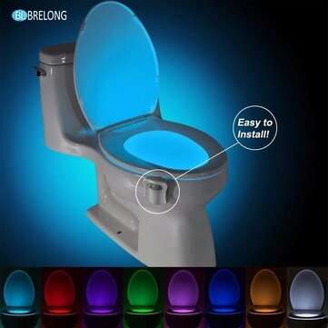 Night Light WC Toilet Light PIR Sensor Toilet Seat Night Lights Intelligent Motion Sensor Bathroom L