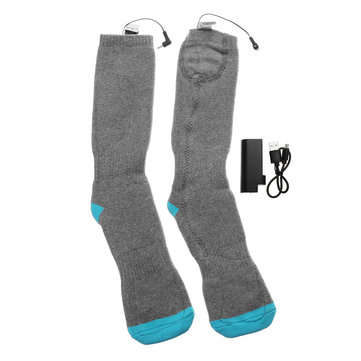 Outdoor Sports Bike Skiing Socks Rechargeable Battery Electric Heated Socks Winter Boot Feet Warmer