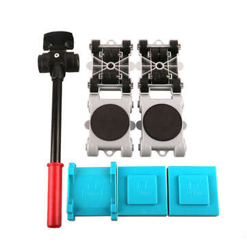 8pcs Easy Furniture Lifter Mover Tool Set Heavy Furniture Mover Transport Lift Move Slides Trolley H