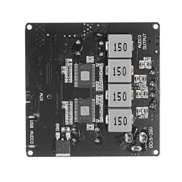 XY-AP100H TPA3116D2 100W+100W bluetooth 5.0+AUX HIFI Power Subwoofer Digital Amplifier Board Home Th
