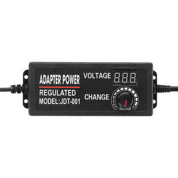 Excellway 9-24V 3A 72W AC/DC Adapter Switching Power Supply Regulated Power Adapter Supply Display