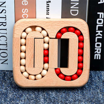Wooden Rolling Ball Bead Toy Fingertip Magic Rotating Cube Toys Prevention Alzheimer`s Disease Adult