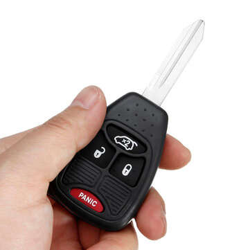 Replacement 4 Buttons Remote Key Fob Case Shell Blade For Jeep Liberty 2005-2007