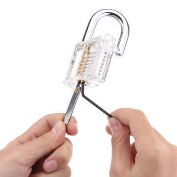 DANIU Unlocking Lock Opener Kit Locksmith Training Transparent Practice Padlocks Tools