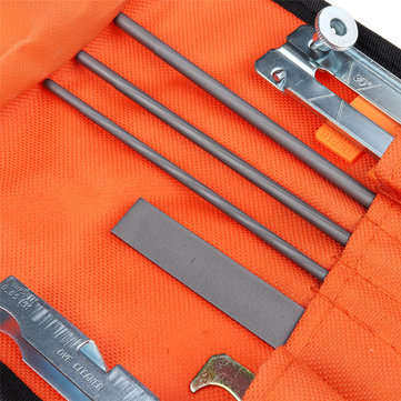 10Pcs Chainsaw Sharpening File Filing Kit Files Tool Chain Sharpener For Stihl Chian Saw With Orange