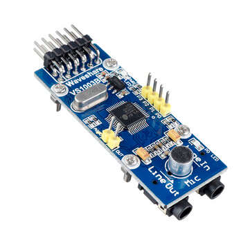 Waveshare VS1003B VS1003 MP3 Decoder Board WMA/WAV Audio Decoder Module