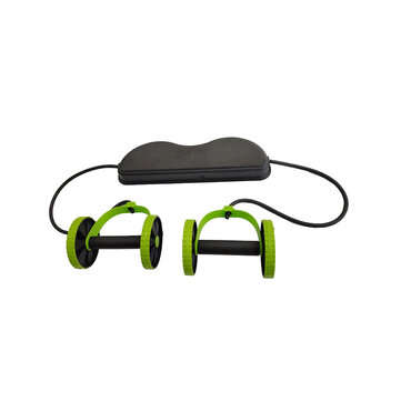 Double Ab Roller Abdominal Trainer Multifunctional Core Puller Roller Slimming Muscle Fitness Exerci
