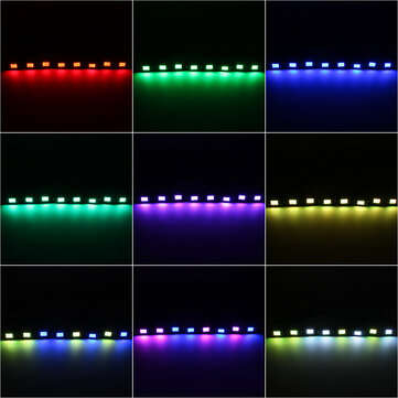 8pcs RGB LED ROCK Light Under Glow Voice Controller Muti-Channel Off-road Car