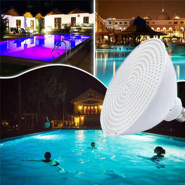 AC120V E27 45W RGBW LED Underwater Bulb Lamp Remote Control Waterproof Color Change Swimming Pool Li