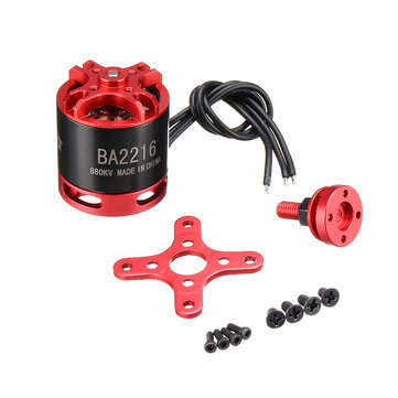Racerstar BA2216 880KV/1100KV/1250KV/1400KV/1800KV 2-4S Brushless Motor For Fixed Wi... (KV: 1400KV)
