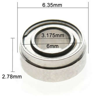 6.35x3.175x2.78mm 8 Beads Dental High Speed Ceramic Bearing For KAVO