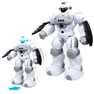FENGTAI Intelligent Police Robot Programmable Gesture Sensing Storytelling USB Charging RC Robot
