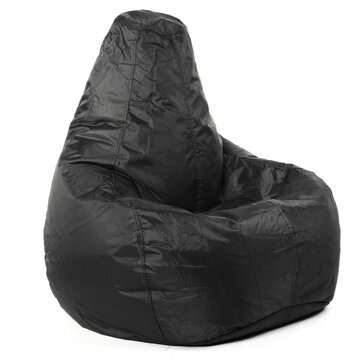 Inflatable Bean Bag Lazy Sofa Waterproof Comfortable Chair Seat Outdoor Garden Hom... (COLOR: BLACK)