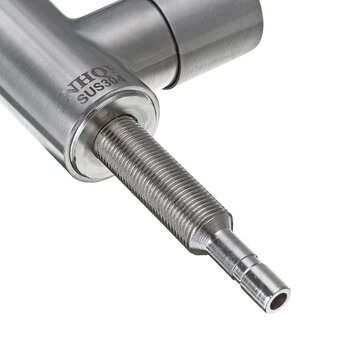 304 Stainless Steel Kitchen Sink Faucet Single Lever Cold Water Tap Drinking Water Filter Faucet 360
