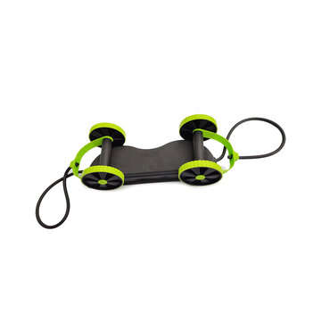 Double Ab Roller Abdominal Trainer Multifunctional Core Puller Roller Slimming Muscle Fitness Exerci