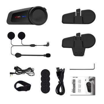 1000M M2 Waterproof 6 Riders Group Talking Helmet Intercom Universal Pairing Motorcycle bluetooth He