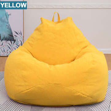 Gamer Bean Bag Chairs Gaming Seat Sofa Cover Indoor For Adults Kids La... (SIZE: S | COLOR.: YELLOW)