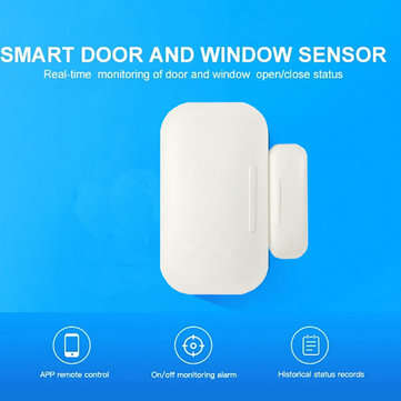 Smart Zig Bee Door Window Wireless Sensor Home Security Support Tuya Smart Life APP Work for Amazon