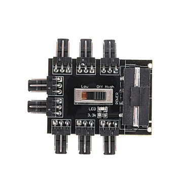 1 to 8 3Pin Fan Hub PWM Molex Splitter PC Mining Cable 12V 4P Power Supply Cooler Cooling Speed Cont