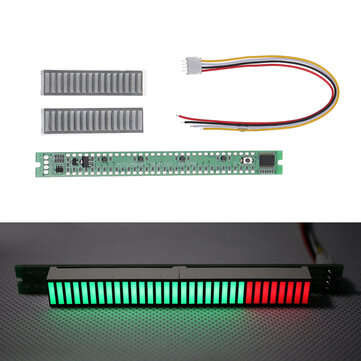DIY 32 LED Music Electrical Level Indicator VU Meter Audio Level Meter Kit For Amplifier Board Adjus
