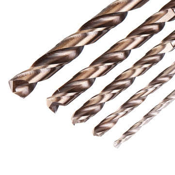 JIMI Upgrade 5Pcs 2-6mm Drill Bits HSS-CO Cobalt Twist Drill Bit For Bosch Dremel Rotary Tool