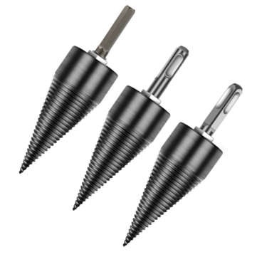 Drillpro 32-45mm Kindling Firewood Splitter Drill Bit Firewoo... (SIZE: 32MM | SHANK TYPE: HEXSHANK)